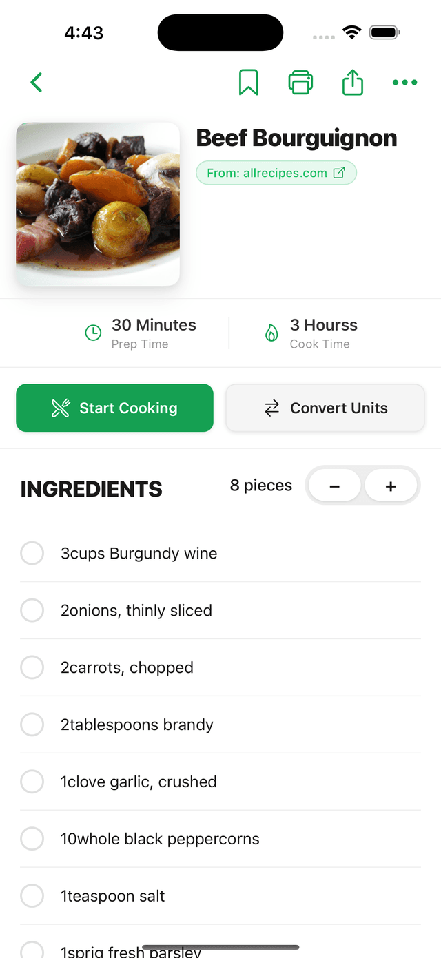 Recipe App Screenshot 2